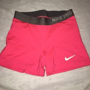 Hot Pink Women’s Nike Pros (Size: Medium)